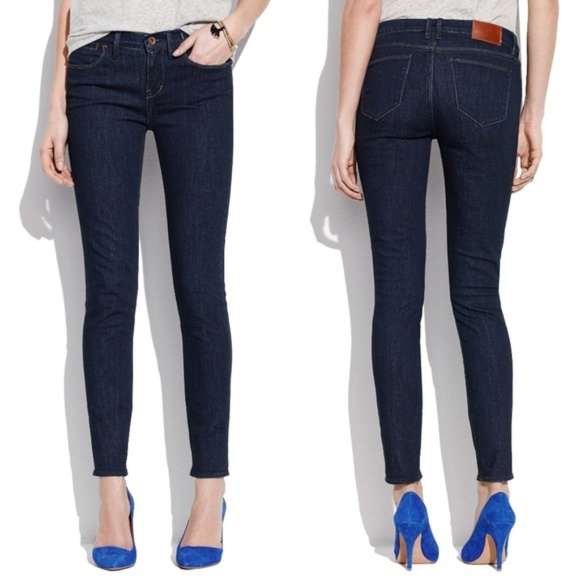 Madewell Denim - [Madewell] Dark Wash Skinny Skinny Ankle Fit Jeans